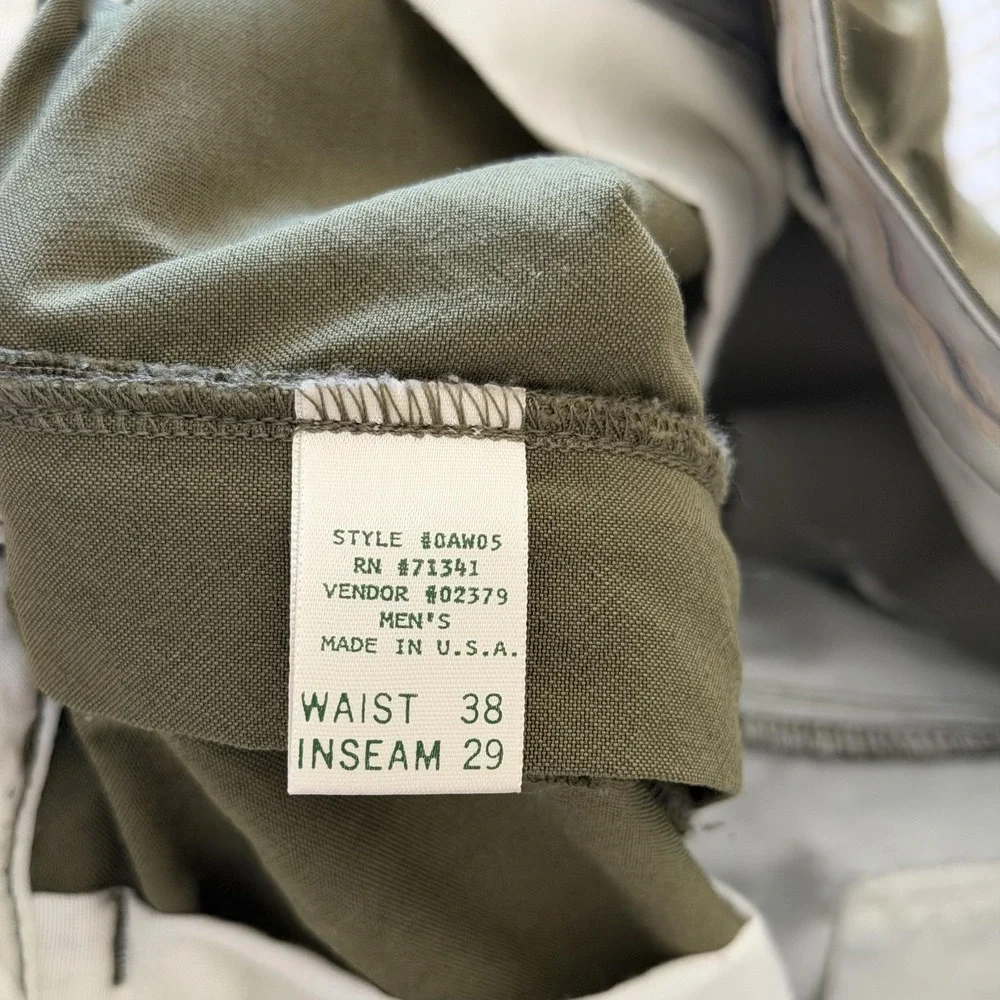 Vintage L.L.Bean Hunting Pants Men 38x29 USA Gorpcore Colorblock Utility Tan Y2K